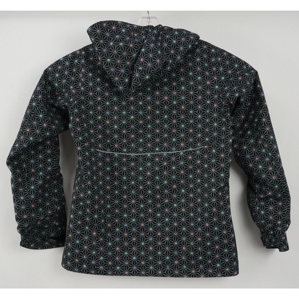 Columbia Interchange Outgrown Kids Large Black Snowflake Lined Waterproof Jacket - Picture 2 of 10